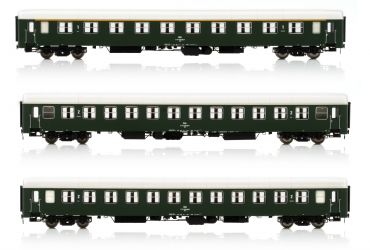 1 x 1. Klasse Wagen, 2 x 2. Klasse Wagen  der UIC-X Vorserie (2. Serie) Ep IV