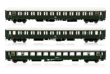 3 x 2. Klasse Wagen  UIC-X, UIC-X Vorserie (1. Serie) und UIC-X Vorserie (2. Serie) Ep IV