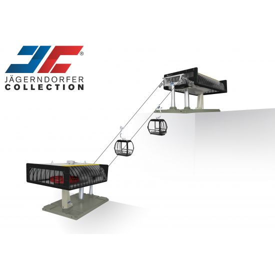 Elektrische Umlaufseilbahn - Profi Set Schwarz/gelb | Maßstab 1:32